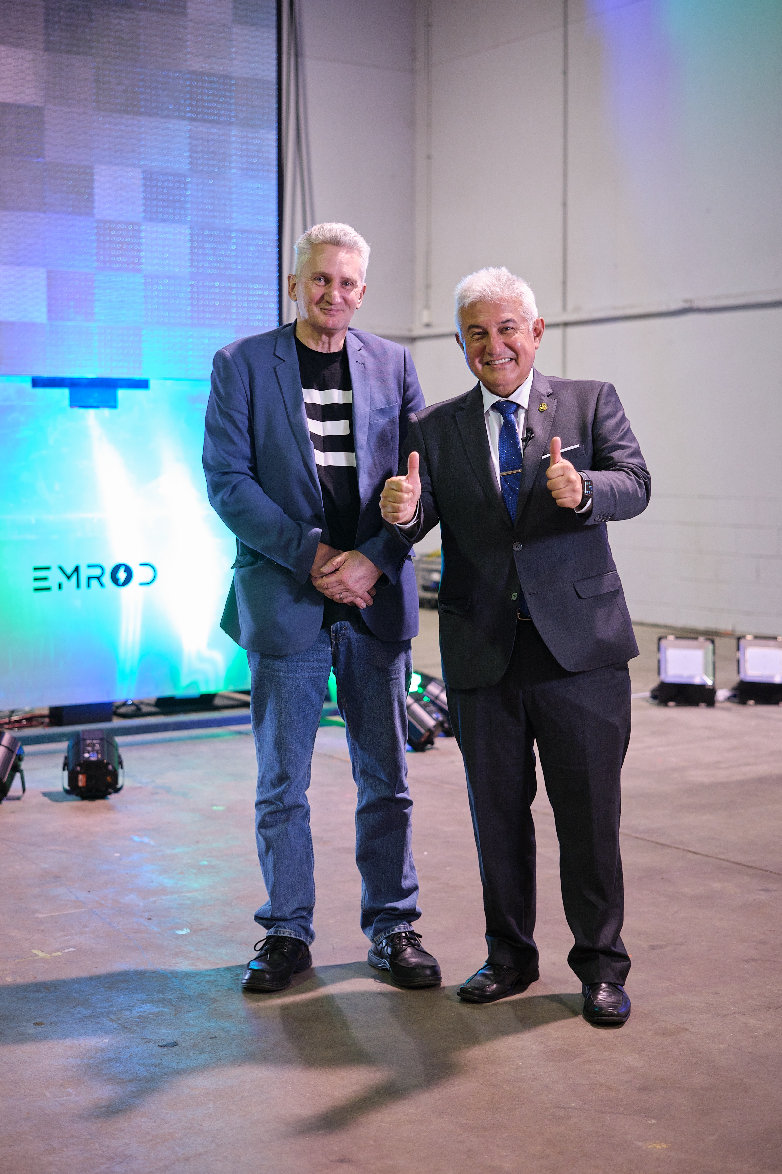 EMROD Chief Scientist Dr Ray Simpkin and Senator and Astronaut Marcos Pontes